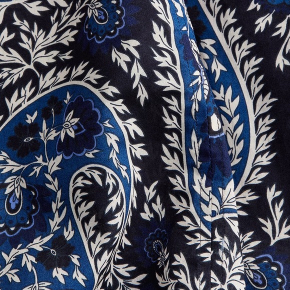 H&M Navy Paisley Blouse - Picture 2 of 6